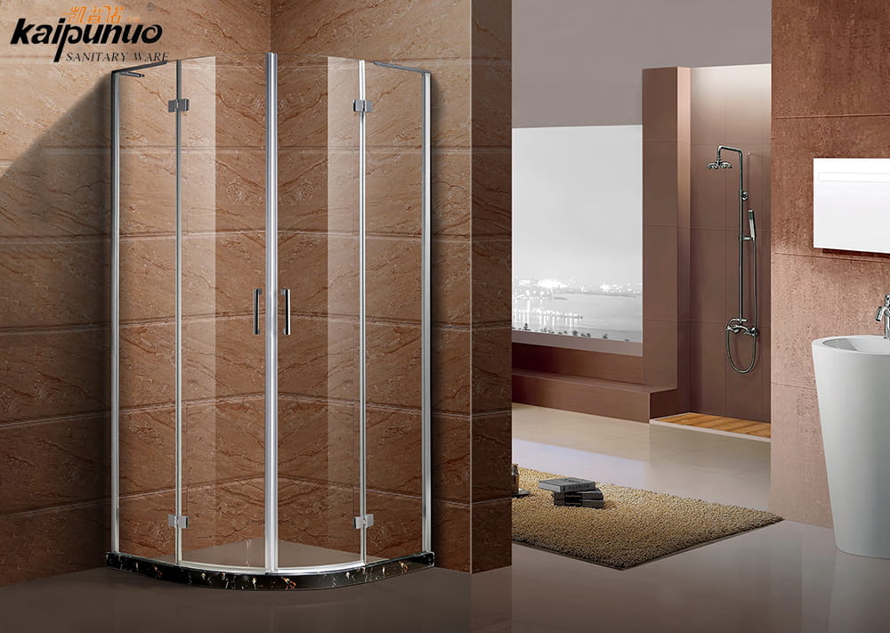 バスルームシンプルな強化ガラス安いシャワーエンクロージャドア
